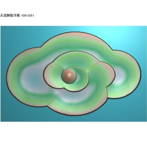 单个云朵玉雕石雕云彩祥云木雕精雕图浮雕灰度数控机雕电脑雕刻图