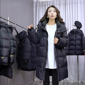 爆款中长款羽绒服韩版时尚百搭保暖男女同款休闲加厚新款冬季外套