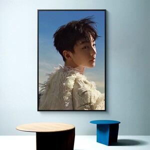 王俊凯 小凯diy数字油画tfboys少年手绘涂色填充画画房间装饰挂画