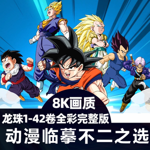 七龙珠 鸟山明动漫画入门8k高清海报电脑壁纸临摹素材画集