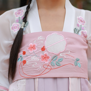 【五彩】汉衣晟道汉服配饰搭配齐胸襦裙胸衣精美花卉