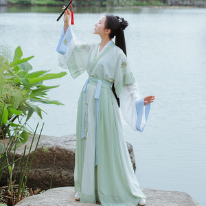 【文杏】汉衣晟道汉服 女春夏中国风晋制交领半袖齐