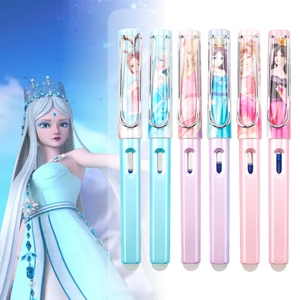 叶罗丽魔笔女生练字ef彩色大尖小学生0.38mm热敏魔力墨囊可擦钢笔