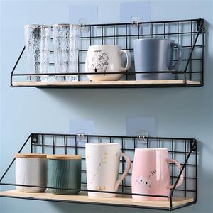 创意水杯架挂架挂墙上悬挂免打孔壁挂家用放茶杯子收纳置物架咖啡