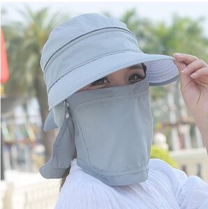 电动车防晒全脸面罩骑行防紫外线防尘护脸蒙面防风面罩头套帽女夏