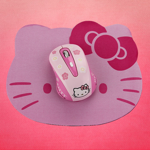 无线鼠标静音可爱超薄 女 粉色 无声usb笔记本台式机电脑游戏通用