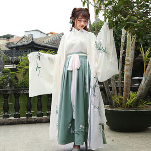 汉服套装女仙女裙古装衣服女学生长款齐腰襦裙超仙古代服装网红春