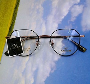 凌智眼镜框 多边圆框男女近视凌志雷克萨斯lex lr瑰金61018眼镜架