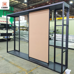 瓷砖推拉展架 陶瓷木地板木门平推样品展示架 铝扣板岩板立式展柜