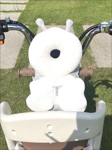 电动车儿童座椅防撞头保护垫宝宝婴儿玩偶电瓶车前置神器毛绒玩具