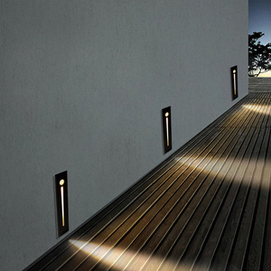 智能光控人体感应地脚灯嵌入式侧壁灯走廊过道墙角工程酒店小夜灯