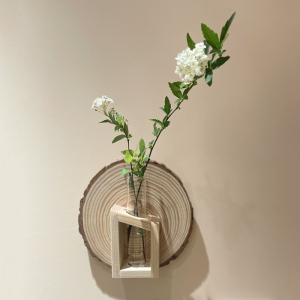 北欧实木绿植墙面装饰品沙发墙上壁饰壁挂小花瓶民宿水培植物挂件