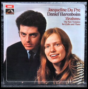 夫妻档巴伦博伊姆/杜普蕾 勃拉姆斯2首大提琴奏鸣曲 emi 1lp#黑胶