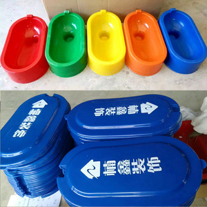 装修工地临时简易马桶塑料蹲坑 防臭蹲便器 大小便斗坐便蹲便带盖
