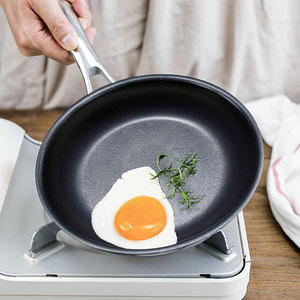 麦可厨 304不锈钢小煎锅无油烟不粘锅平底锅煎蛋锅宝宝辅食锅20cm