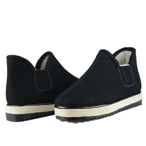 东北老头棉鞋冬季加厚羊毛毡子大棉鞋保暖防滑呢面鞋海拉尔毡底鞋