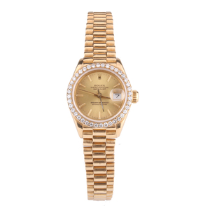 闲鱼优品劳力士rolex95新女士石英金色女士腕表syd000296