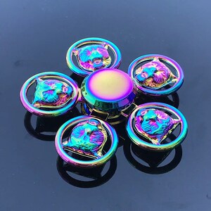 铁指尖陀螺绝版战斗陀螺仪全金属合金手指螺旋转动男女儿童玩具.