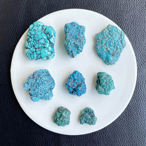 原矿三无高瓷湖北十堰绿松石原石随型籽吊坠背云 diy手把件旬阳料