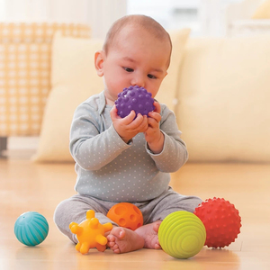 婴儿早教触觉球感知球宝宝按摩软球纹理手抓球波波软球益智玩具