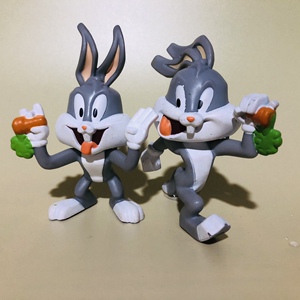 正版散货 兔八哥 卡通 公仔手办模型公仔 玩具摆件