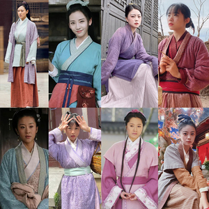 影视古装宋朝农家妇女小姐棉麻棉布村姑丫鬟话剧舞台演出服