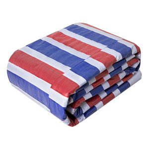 彩条布装修防雨布户外耐用彩色篷布三色彩条布防水防晒