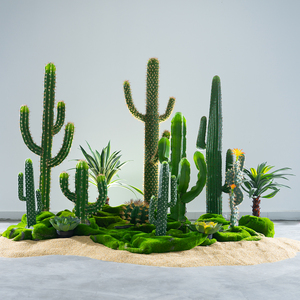 2023大型仙人掌多肉绿植盆栽仿真树植物假树室内造景景观装饰摆件