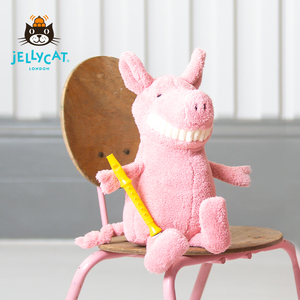 英国Jellycat微笑大牙猪疗愈毛绒陪伴玩具安抚玩偶公仔猪猪礼物