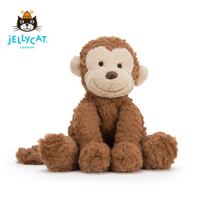 英国Jellycat波浪毛猴子宝宝安抚玩具公仔娃娃毛绒玩具玩偶