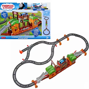 正品托马斯小火车电动轨道大师行走的断桥探险轨道套装玩具GHK84