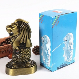 新加坡鱼尾狮摆件新马泰旅游纪念品东南亚经典建筑模型创意小礼物