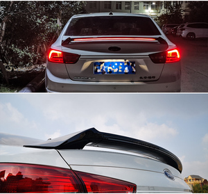 适用15-20福睿斯尾翼19-21福克斯带灯尾翼改装汽车用品福特专用