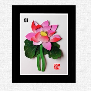 凤羽传奇非遗布贴画 需裁剪 国风布艺堆绣画diy手工材料包 娇荷