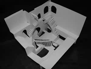 立构纸雕建筑图纸