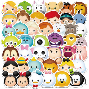 50张迪士尼动画松松卡通可爱贴画笔记本电脑水杯儿童玩具头盔贴纸