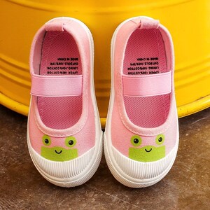 脚蹬拉带儿童帆布鞋女童布鞋新款韩版春秋季百搭潮小白鞋洋宝