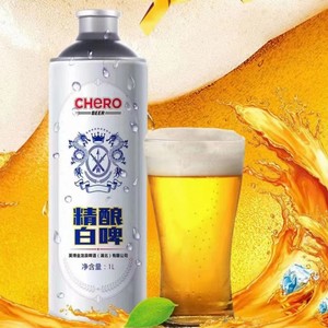 金龙泉精酿白啤酒 1l装6罐 天然矿泉水酿造 湖北原产