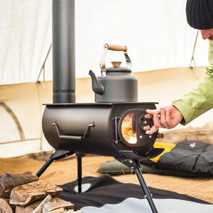 英国anevay经典柴火烧烤暖炉复古野外炉灶壁炉架焚钢制帐篷取暖炉