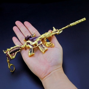 五爪金龙迷你m416模型儿童合金吃鸡小铁枪男孩玩具仿真金属小i