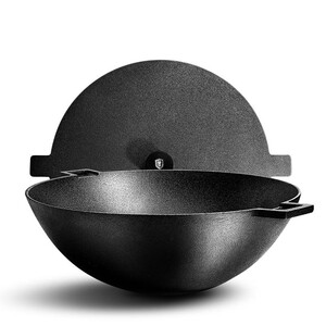德国进口铸铁炒锅家用铁锅不粘锅电磁炉无油烟电磁炉