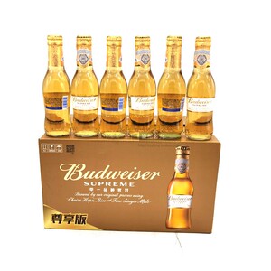 00天青贸易1688淘宝正品百威金尊啤酒200ml*金樽单一麦芽锡纸包装