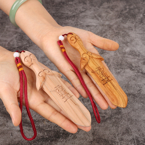 正宗桃木剑东南老桃木雕刻随身挂件婴儿压惊安睡床头护身乔迁安宅