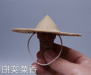 实惠时尚的16兵人偶配件 兵人斗笠 帽子 笠帽 草帽 现货