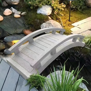 花岗岩大理石雕景观小石桥仿古中日式庭院拱桥流水别墅户外栏杆桥