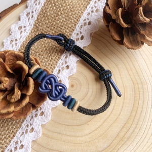 平安结手绳桃花结本命年纯手工编织可伸缩手链可定制可穿黄金情侣