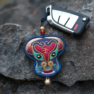 生肖牛 手工刺绣diy材料包 平安符汽车钥匙扣挂件 护身礼物送男友