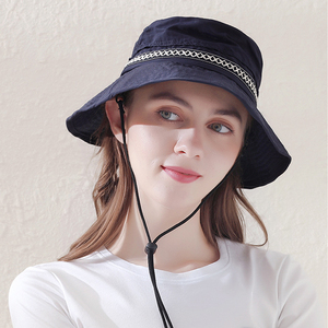 现货 日本shukiku防晒帽防紫外线透气沙滩帽夏季超薄遮阳渔夫帽女