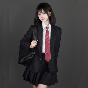 jk制服西装外套女秋季班服套装英伦学院风毕业季高中学生韩版校服