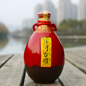 沙河王酒沙河古坛红坛52度500ml安徽名酒整箱特价